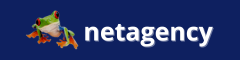 logo netagency blu