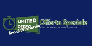 Offerta Speciale fino al 15 Febbraio